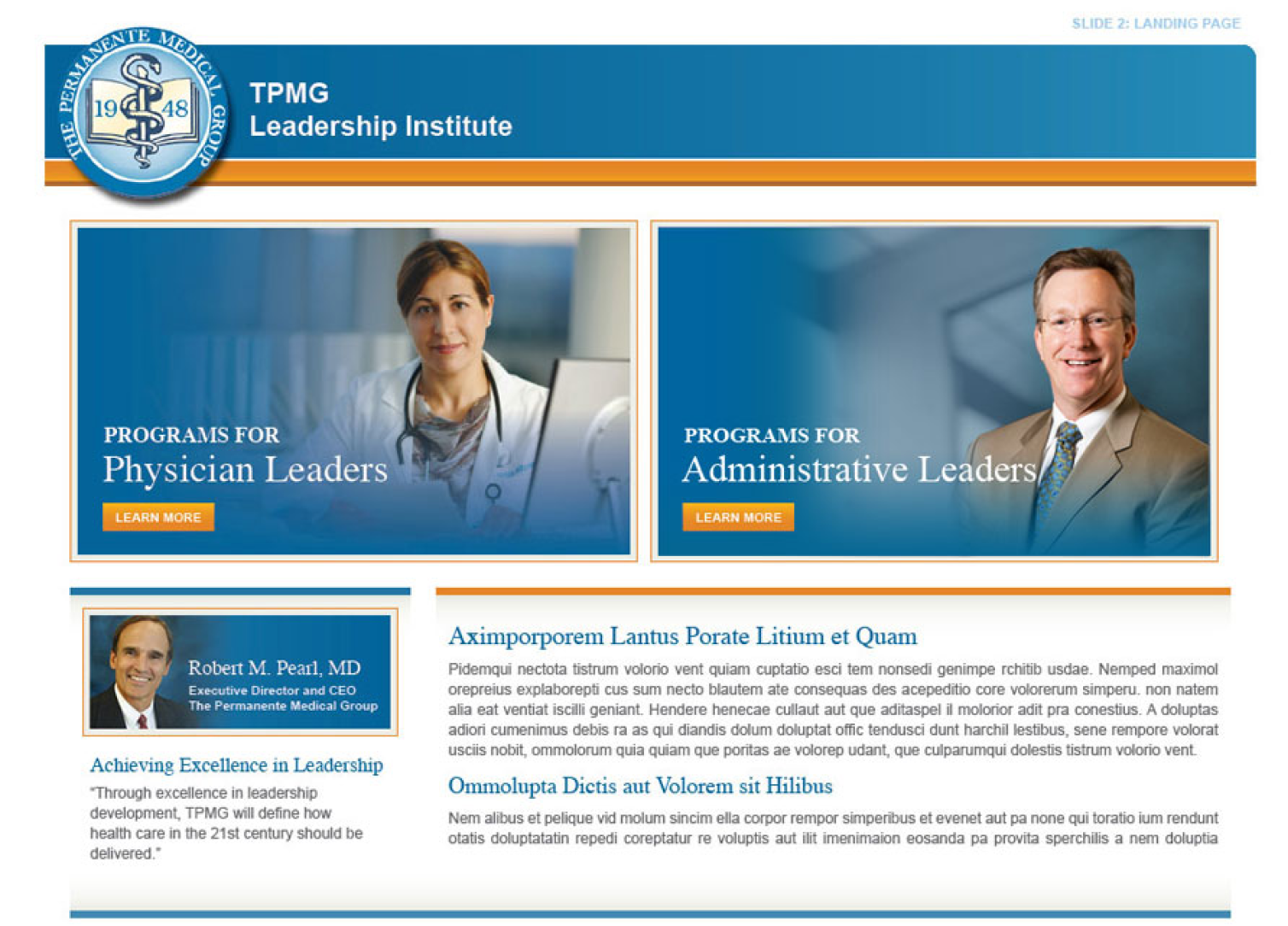 Kaiser Permanente Mockups