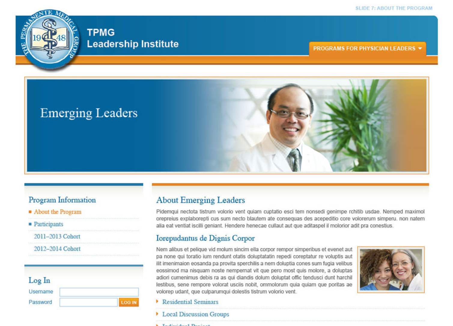 Kaiser Permanente Mockups