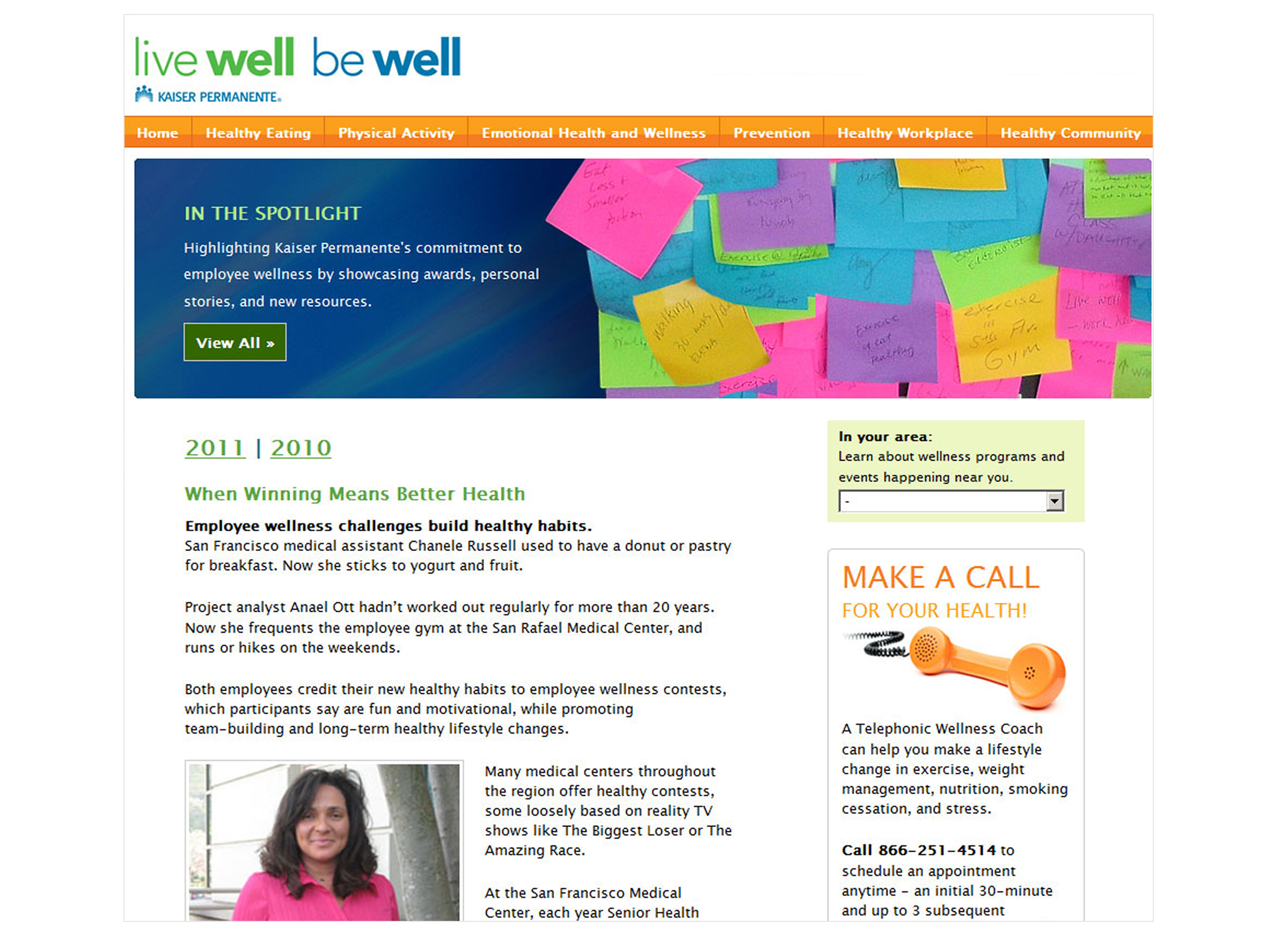 Kaiser Permanente Mockups