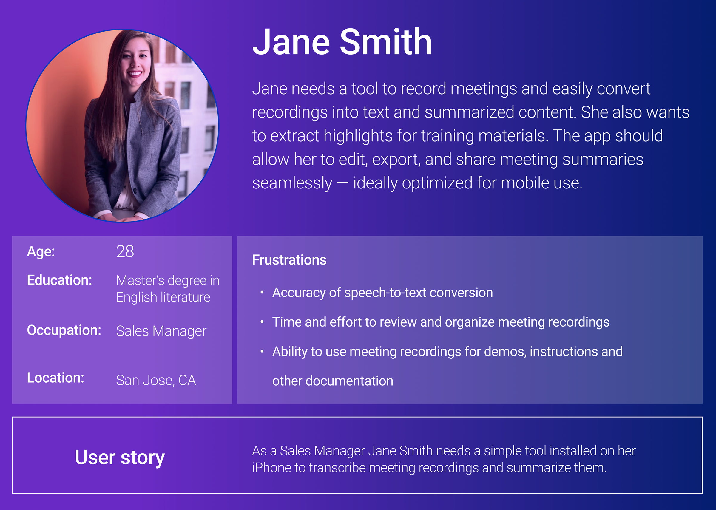 Meetaker.Ai User story