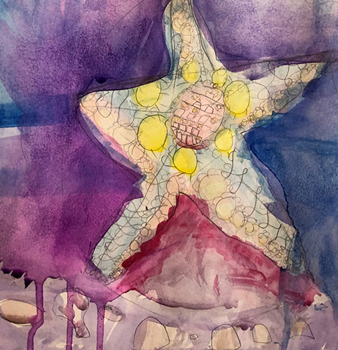 Diana starfish artwork