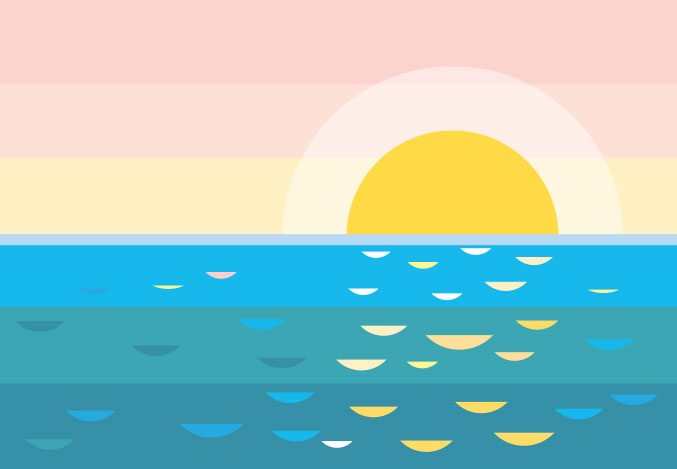 Harmonious colors example