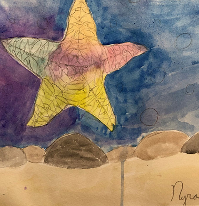 Nyra starfish artwork