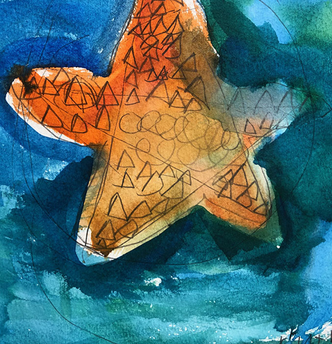 Ruthvik starfish artwork